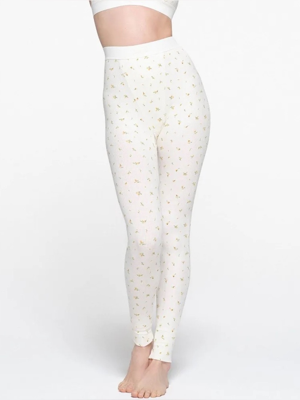 Skims cotton rib leggings Marigold Rose